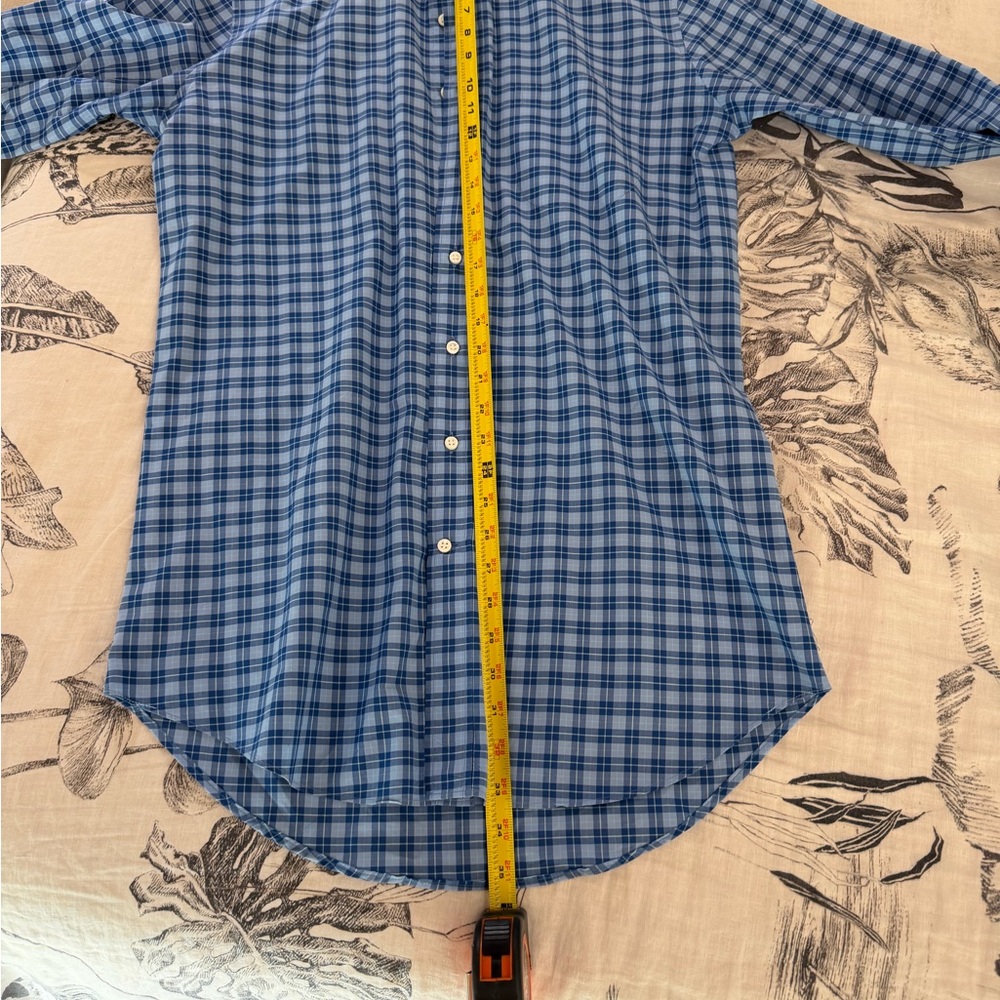 Sid Mashburn Blue Plaid Casual Shirt